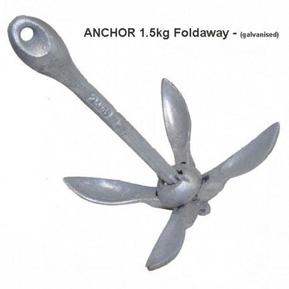 ANCHOR 1.5KG COLLAPSIBLE GRAPNEL BY NACSAN