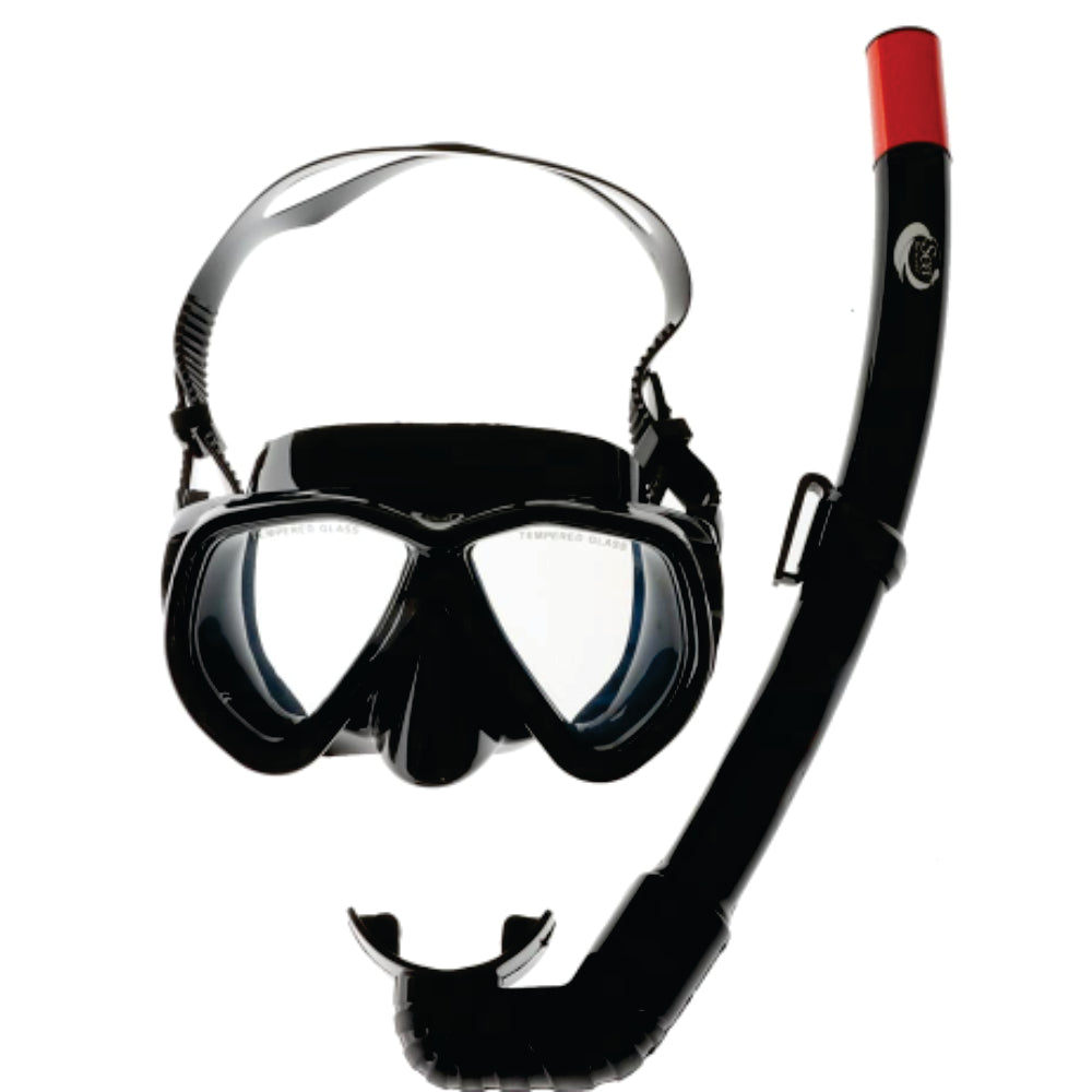 MASK SNORKEL SET M218BLACK/SN162 by Sea Harvester Camp and Tackle