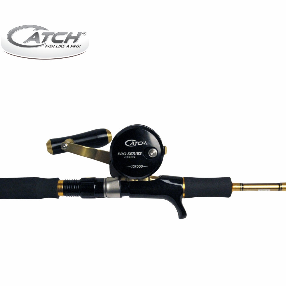 CATCH Pro Series 200-400g Acid Wrap Jig Xtreme Rod with JGX5000 Reel C –  Camp and Tackle