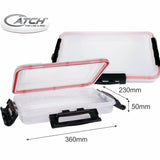 CATCH Waterproof Tackle Box - Airtight tacklebox 360 x 230 x 50mm