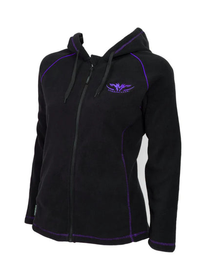 Ladies Fleece Hoodie Purple by Game Gear