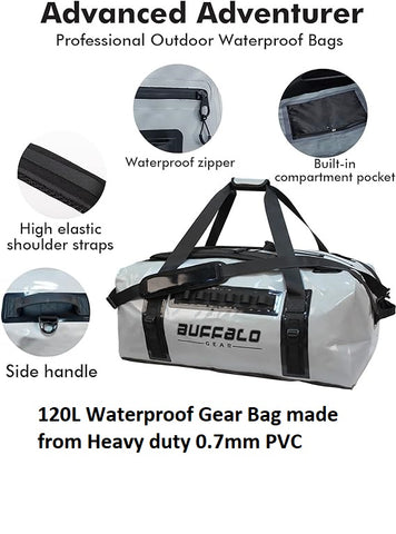 Buffalo Gear Duffle Bag, 120 Litres, Grey