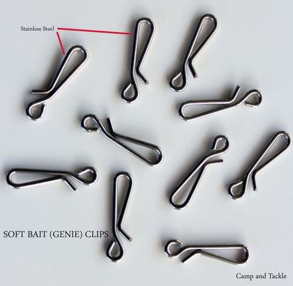 SOFT BAIT/GENIE CLIPS Qty: 25, 50 OR 100