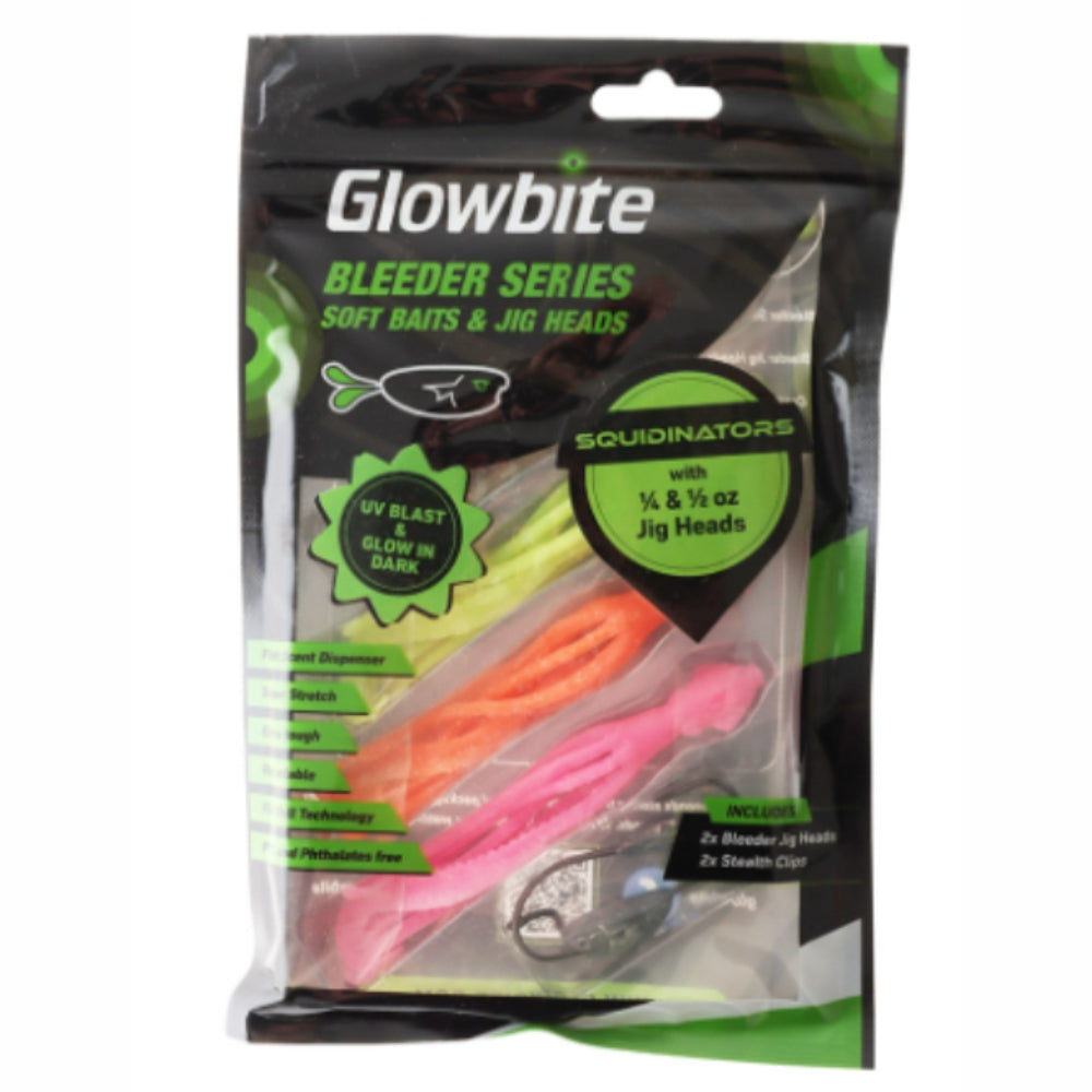 Glowbite Soft Bait Kit - Squidinator Lures – Camp and Tackle