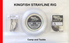 KINGFISH STRAYLINE RIG BLACK MAGIC 200lb Nylon, 7/0 Hook – Camp and Tackle