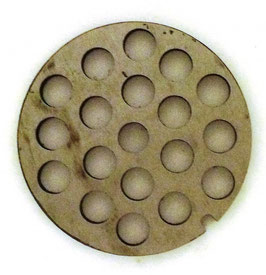 Mincer Plate, Size 32, 14mm Hole