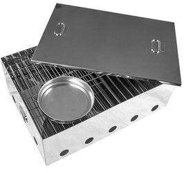 Smoker Two Tray Portable Stainless Steel by Kiwi Sizzler