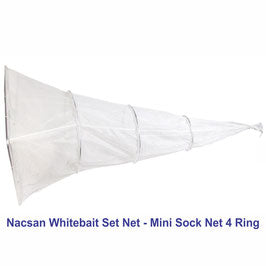 NACSAN WHITEBAIT SET NET - MINI SOCK NET 4 RING - NZ MADE