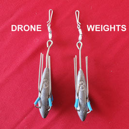 Drone Weights (Sinkers) 3oz, 4oz, 5oz or 6oz CLIPPED Qty:2