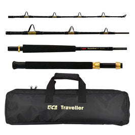 Travel Rod Tica Traveller 704 4pc 24kg Boat Rod Ideal for Drone Fishin –  Camp and Tackle