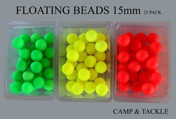 FLOATING BEADS 15mm x 25